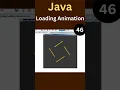 Java Swing 4-Line Rotation Animation