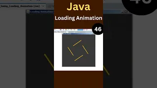 Java Swing 4-Line Rotation Animation