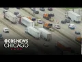 Pedestrian hit killed while changing tire on I - in Lansing Illinois
