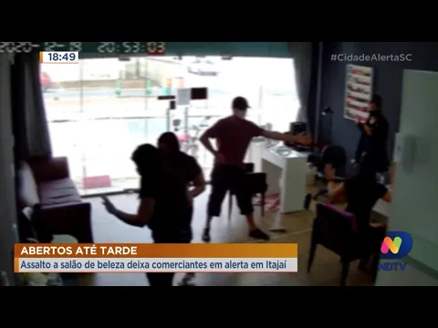 Assaltos trazem insegurança para comerciantes de Itajaí