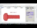 3D Standard hex bolt generator