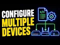 How to configure multiple devices using a file of devices and commands