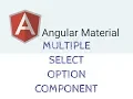 Angular Material Multiple Select Option