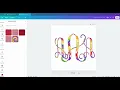 Script Monogram Canva Frame Template Tutorial