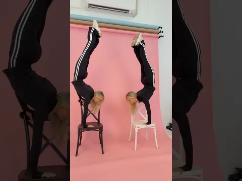 Twin acrobats do this