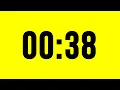 38 Second Timer Countdown No Music With Alarm