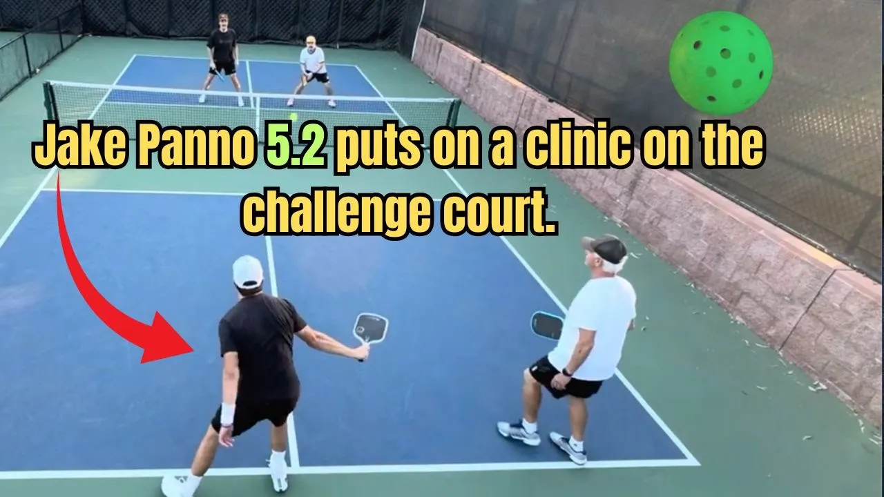 Jake Panno 5 2 puts on a clinic on the challenge court