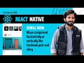 React Native ScrollView in Hindi Move Component Horizontally Vertically ITS Gujrat