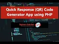 Quick Response QR Code Generator App Project in PHP