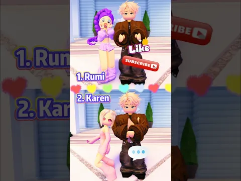 Who should he choose? Rumi or Karen #shorts
