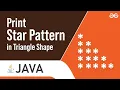 Right Triangle Star Pattern using Java Java Interview questions