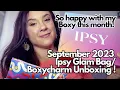 SEPTEMBER 2023 IPSY GLAM BAG BOXYCHARM UNBOXINGS