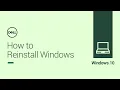 Windows 10 How to Reinstall the operating system