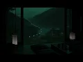 Peaceful Autumn Valley Rain Sounds at a Cozy Cabin 🌧 (No Ads) | Dark Bedroom Sounds for Deep Sleep