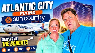 Flying MGMAir to Atlantic City Staying at the Borgata Luxury Casino Getaway Room Tour