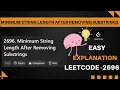 Minimum String Length After Removing Substrings Leetcode 2696 Java Solution Dry Run Code