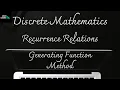 DISCRETE MATHEMATICS - RECURRENCE RELATIONS