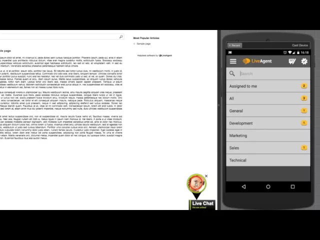 Thumbnail for How to Chat on the go with LiveAgent Android app