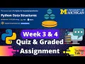 Coursera Python Data Structures WEEK 3 4 Quiz Answers by University of Michigan