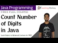Count Number of Digits in Java Lesson 24 Java Programming Learning Monkey