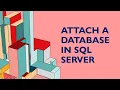 Attach a Database SQL Server Database Design Data Science