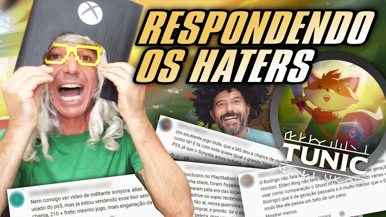 RESPONDENDO AOS HATERS do Rodrigo sobre o TUNIC - Irmãos Piologo Games #Tunic