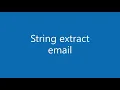 JavaScript extract email from string