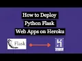 How to-Deploy-Python-Flask-Web-App - Project on Heroku