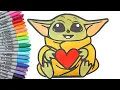 Baby Yoda Coloring Page Mandalorian Star Wars May The Force
