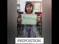 Preposition cards for kids
