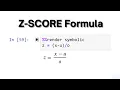 Rendering Z-Score Formula with Python Handcalcs Day 463 Data Science