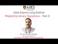 Matplotlib Library Operations Part Data Science using Python ABES Engineering College