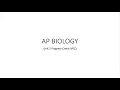 2026 AP Biology Unit 2 Progress Check MCQ