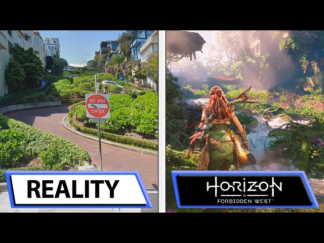 Horizon: Forbidden West VS Reality | How many details are there of San Francisco in the Trailer?