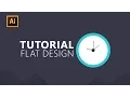 infographics Illustrator - Clock Flat Design Tutorial