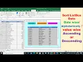How to sort data in ListBox in excel vba sort as alphabetically date wise and numeric value wise
