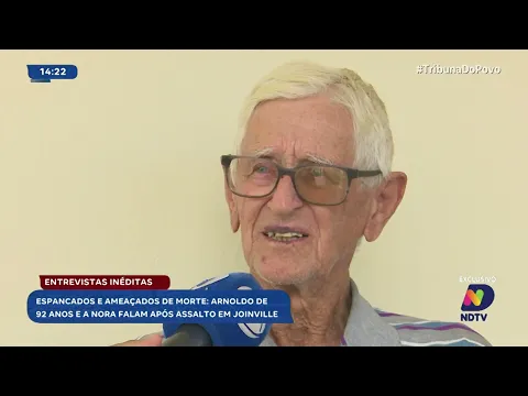 Exclusivo: idoso de 92 anos é agredido em assalto em Joinville