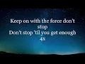 Michael Jackson - Don't Stop 'Til You Get Enough (Lyrics HD)