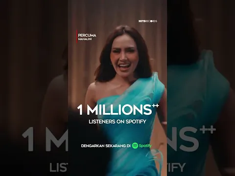 Thank you untuk semua yang mendengarkan “Percuma” by #mahalini ✨Happy 1M++ listeners on Spotify