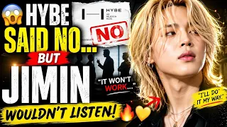 they all said no but jimin refused the real reason behind his long blonde hair