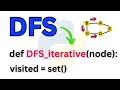 Python Program To Implement DFS Using Iterative Approach Using Stack Data Structure