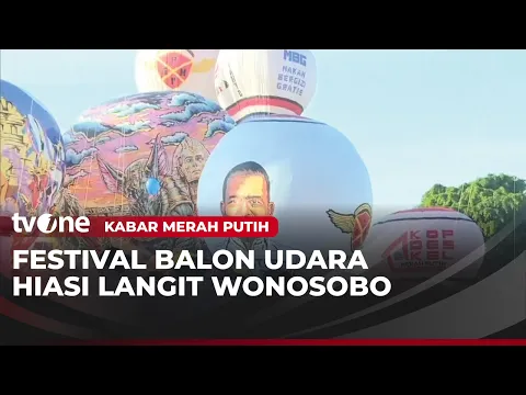 Puluhan Balon Udara Hiasi Langit Wonosobo