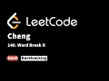 LeetCode 140 Word Break II