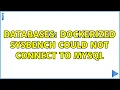 Databases Dockerized Sysbench could not connect to Mysql