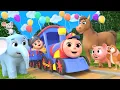 Download Lagu Train Adventure with Safari Animals | Lalafun Animal Nursery Rhymes \u0026 Kids Songs
