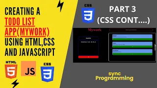 Making a Todo list app using HTML CSS and Javascript Part 3