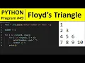 Python Program - Print Floyd s Triangle in Python