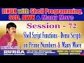 Session-72 Shell Script Functions - Demo Scripts on Prime Numbers and many more By DURGA Sir