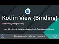View Binding-Getting started - Forget about findViewById-Android Studio Tutorial