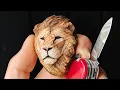 Lion Whittling Tutorial How to Capture Likeness in Small-Scale Whittling